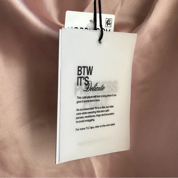 Princess Polly Shellie Strapless Back Cut Out Mini Satin Pink Dress Size 12 NWT - Picture 8 of 10